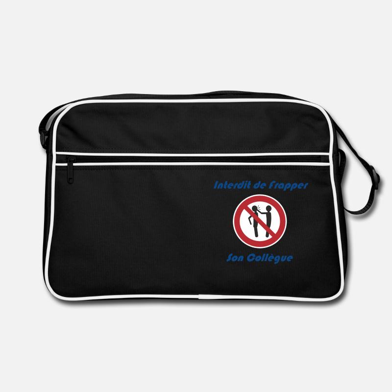 Logo Interdit Collègue Sac Retro