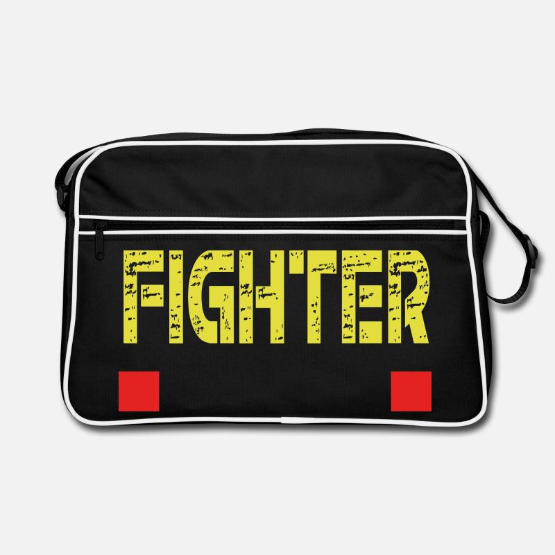 FIGHTER Textbasis Retro Tasche