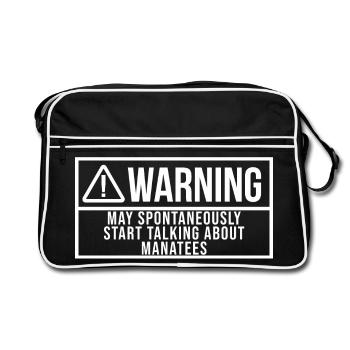 Lamantin lamantin Manatin - Sac Retro - noir/blanc - Devant