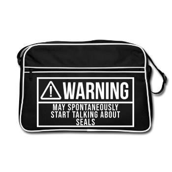 Sceau Sceau Sceau - Sac Retro - noir/blanc - Devant
