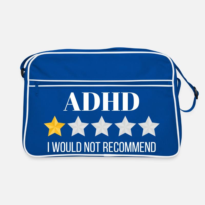 Innovative ADHD Awareness Graphic Design Retro Bag