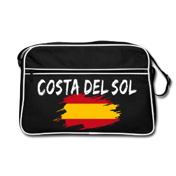 Costa del Sol Spain - Retro Bag - black/white - Front