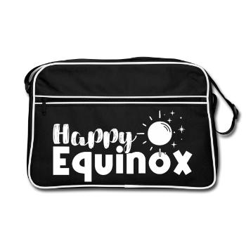 Joyeux équinoxe Pâques Ostara - Sac Retro - noir/blanc - Devant