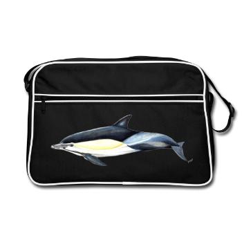 Dauphin commun - Dauphin commun - Delfin commun - Sac Retro - noir/blanc - Devant