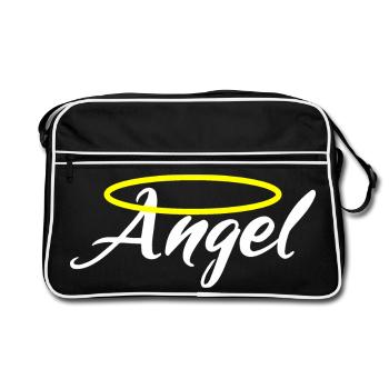 I'm an Angel - Angel - Retro Bag - black/white - Front