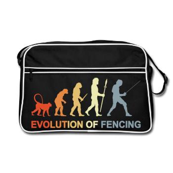 Fencing Evolution - Retro Bag - black/white - Front