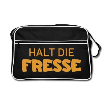 Tais-toi - Diction cool - Sac Retro - noir/blanc - Devant
