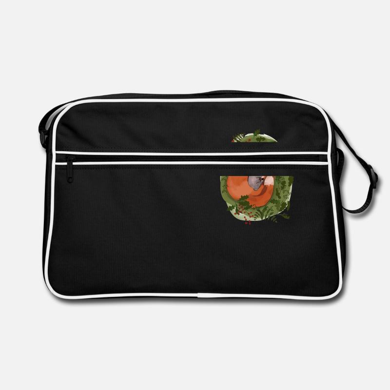 Fox and rabbit - best friends Retro Bag