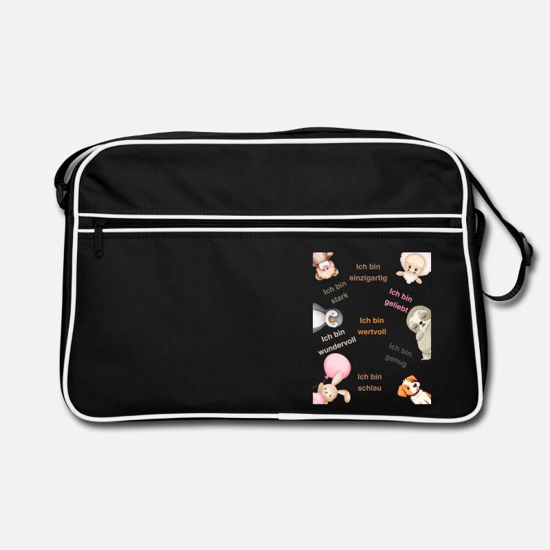 Affirmation Ich bin Retro Tasche