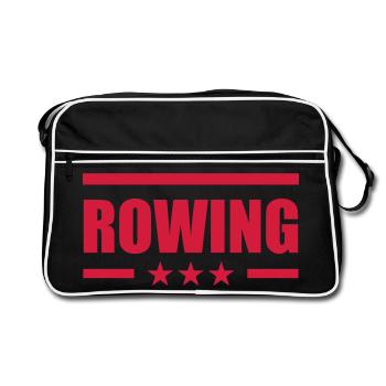 Rowing - Retro Tasche - Schwarz/Weiß - Vorne