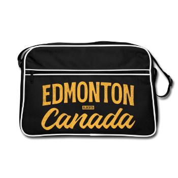 Edmonton, Alberta, Canada – Lettrage rétro - Sac Retro - noir/blanc - Devant