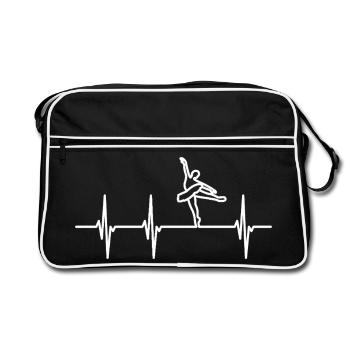 Danseuse de ballet Pulsschlag - Sac Retro - noir/blanc - Devant