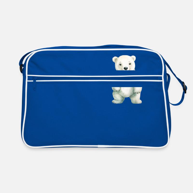 Eisbär Eisbär Klassenmaskottchen Retro Tasche