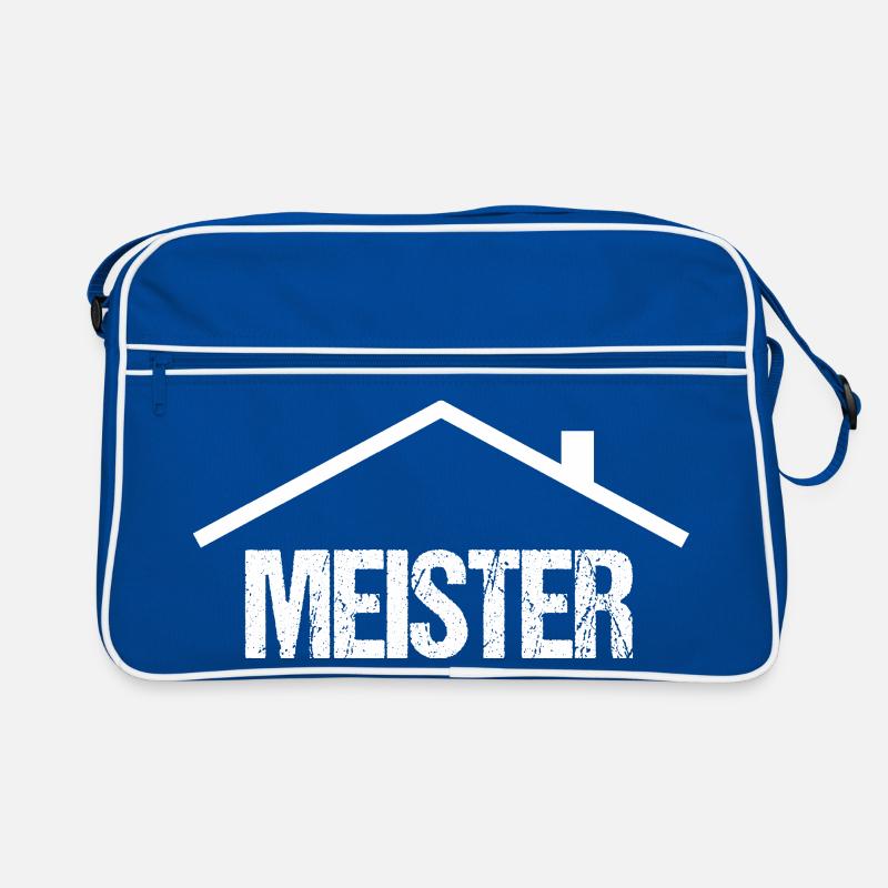 Logo de maître artisan avec toit Sac Retro