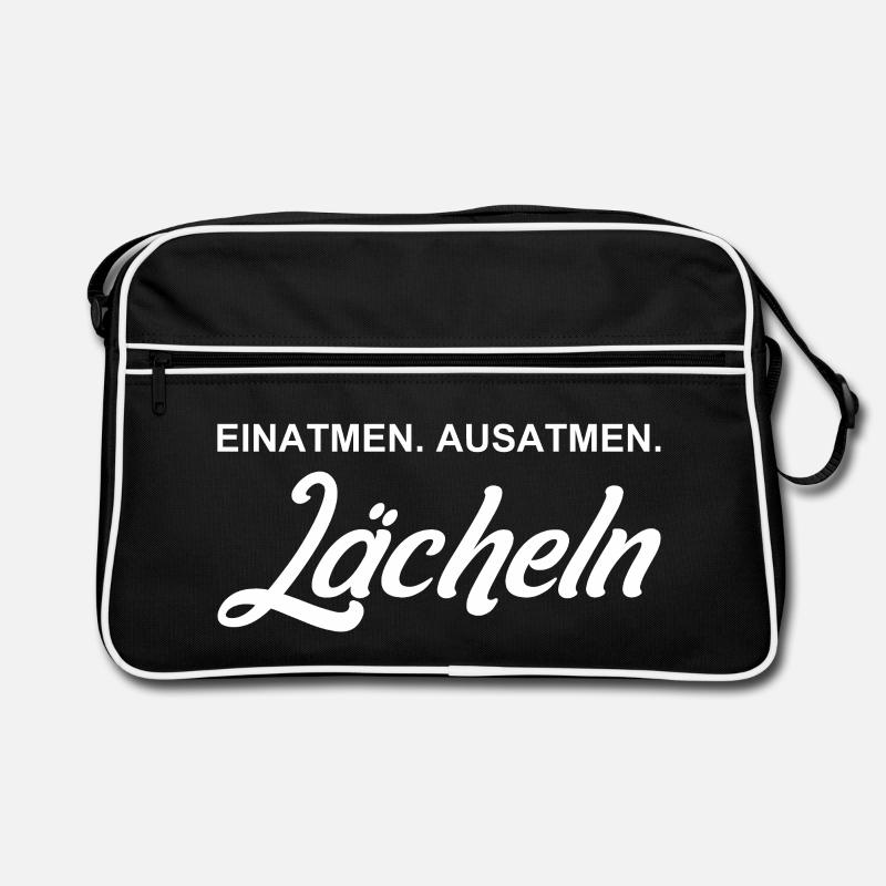 Inhale - Exhale - Smile Retro Bag