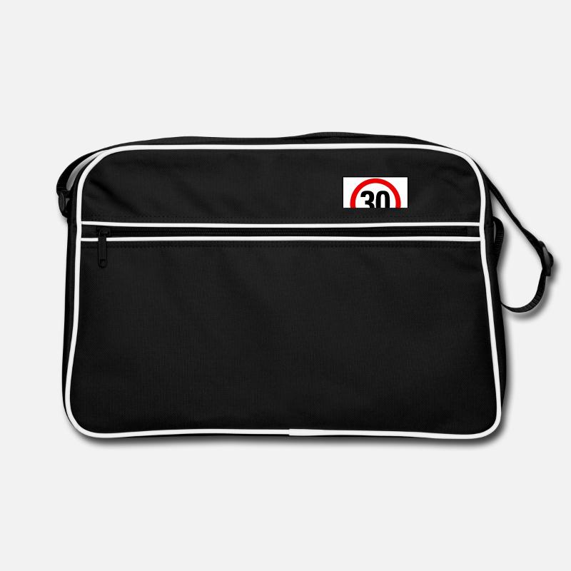 30 Zone - Retro Tasche - Schwarz/Weiß