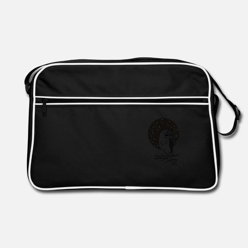 TUCAN AMAZON - Retro Tasche - Schwarz/Weiß
