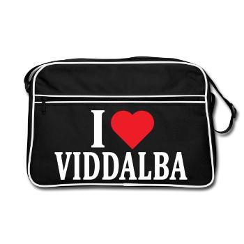 t-shirt I love Viddalba t-shirt Sardinia - Retro Bag - black/white - Front