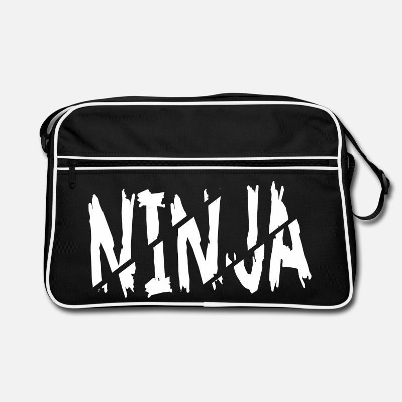 Ninja - Sac Retro - noir/blanc