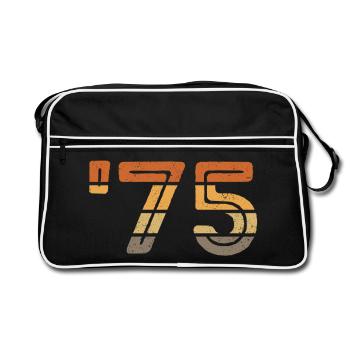 Year '75 - 1975 - Sac Retro - noir/blanc - Devant