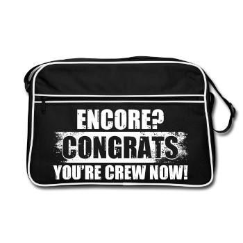 Encore? Congrats Sound Engineer - Retro Bag - black/white - Front