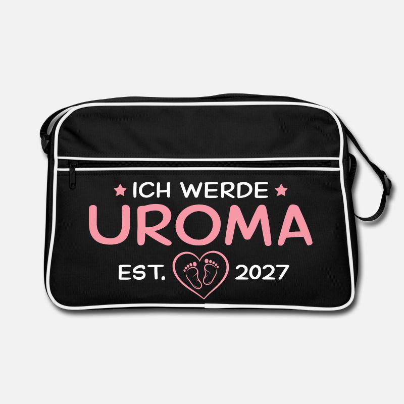 Ich werde Uroma 2027 – Urgroßmutter Geschenk Retro Tasche