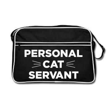 Personal Cat Servant - Retro Bag - black/white - Front
