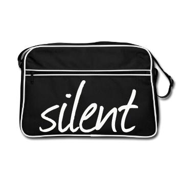 Silent - Retro Bag - black/white - Front