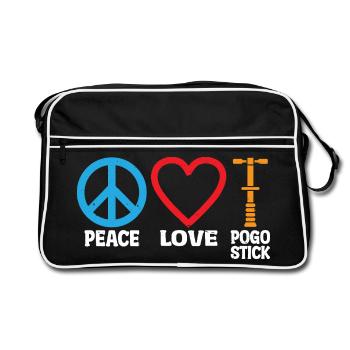  Pogo Stick Jumper Bouncing Champion Pogo Stick - Retro Bag - black/white - Front