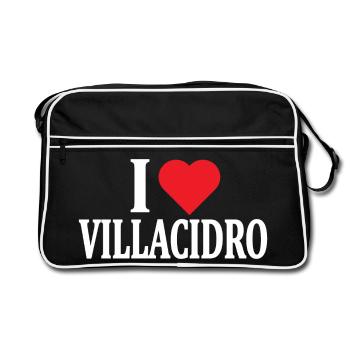 t-shirt Io amo Villacidro t-shirt Sardinia - Retro Bag - black/white - Front