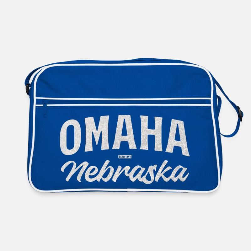 Omaha Nebraska Vintage Script Tee Retro Tasche
