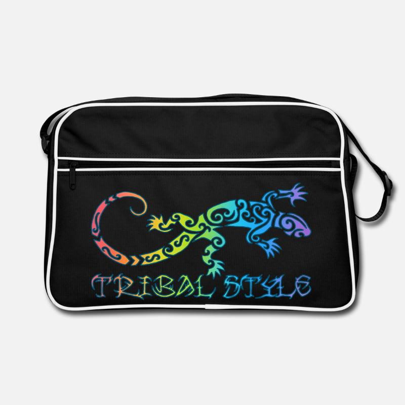 Polynesian rainbow lizard Retro Bag