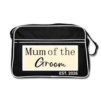 Maman du Marié 2026 - Sac Retro - noir/blanc - Devant