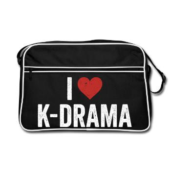 Drame coréen K-Drama Lover Kdrama - Sac Retro - noir/blanc - Devant