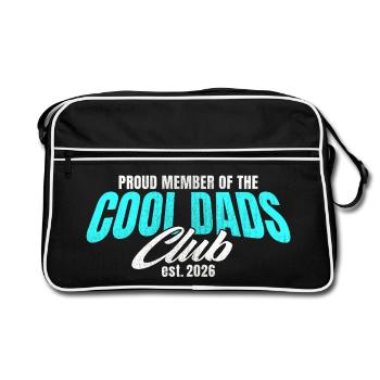 Cool Dads Club - Dad 2026 Gift - Retro Bag - black/white - Front