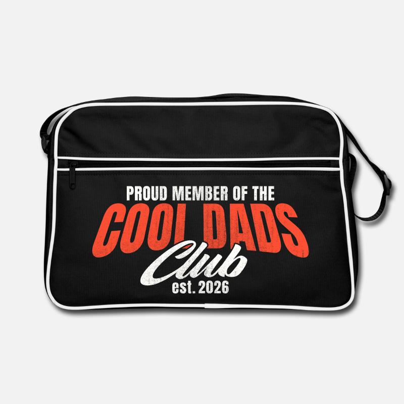 Cool Dads Club - Dad 2026 Gift - Retro Bag - black/white