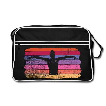 Artistic Swim Team Synchronized Swimming - Retro Bag - black/white - Front