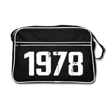 1978 - Awesome since 1978 - Retro Bag - black/white - Front