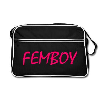 Femboy - Sac Retro - noir/blanc - Devant