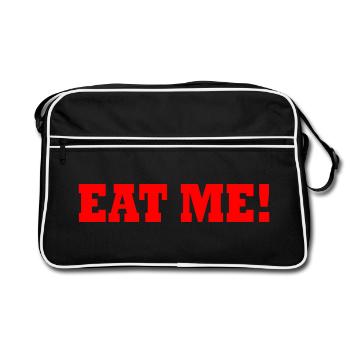 Eat me - Sac Retro - noir/blanc - Devant