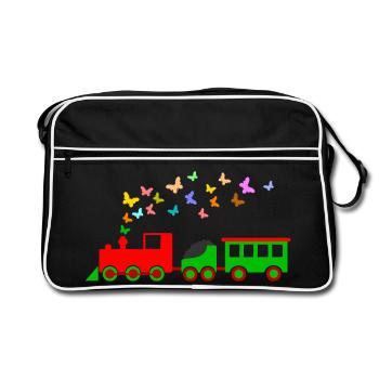 railroad - Retro Bag - black/white - Front
