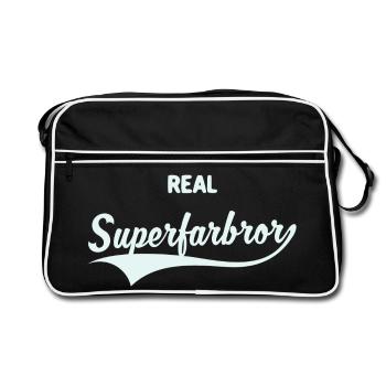 Real Superfarbror - Sac Retro - noir/blanc - Devant