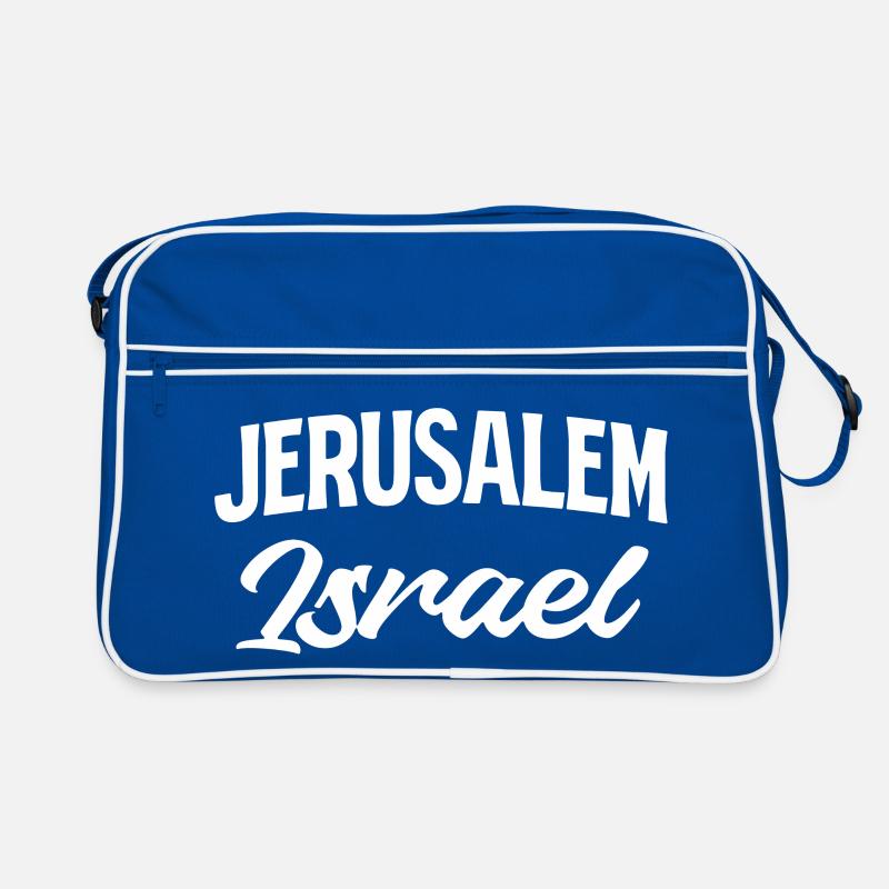 Jerusalem Israel Script Stil Retro Tasche