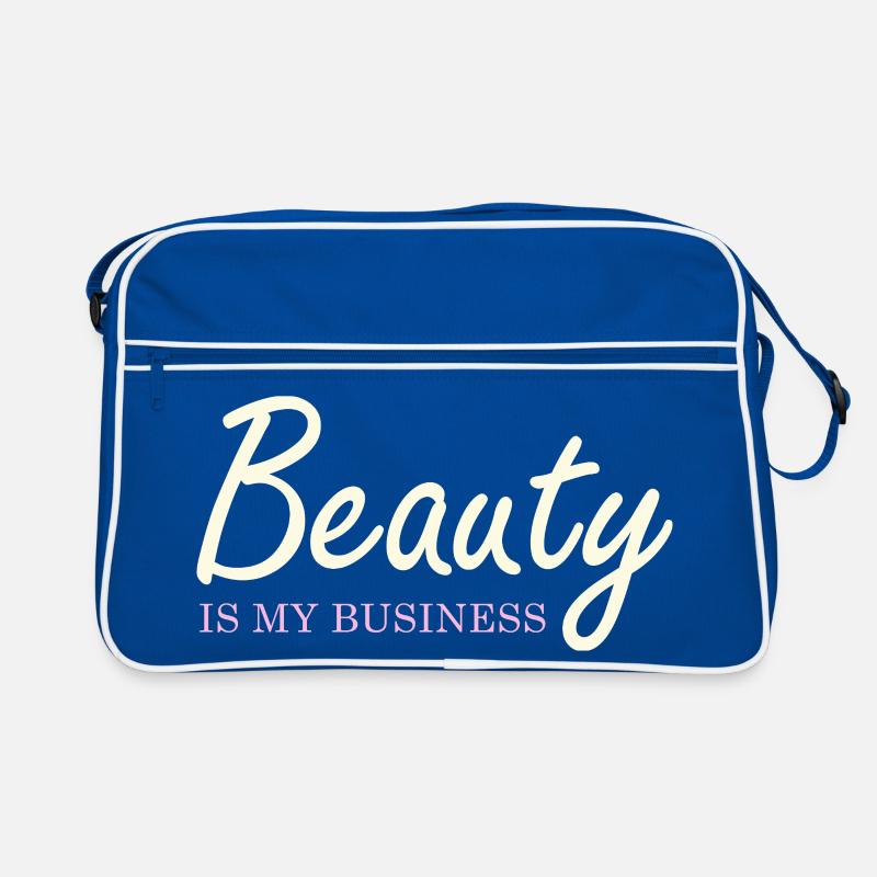 Beauty Is My Business Elegant Script Retro Bag