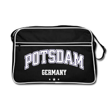 Potsdam Germany College Emblem - Retro Bag - black/white - Front
