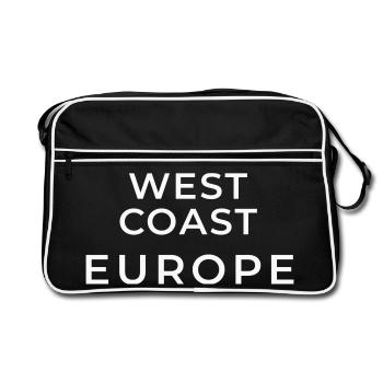 Typographie West Coast Europe - Sac Retro - noir/blanc - Devant