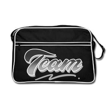 Team - Retro Bag - black/white - Front