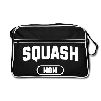 Squash Mom - Retro Bag - black/white - Front