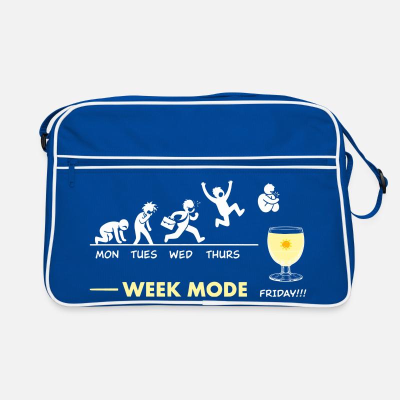 Vive le week-end - humour anisette pastis Retro Bag