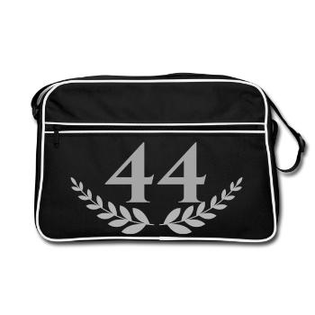 44 - Retro Bag - black/white - Front